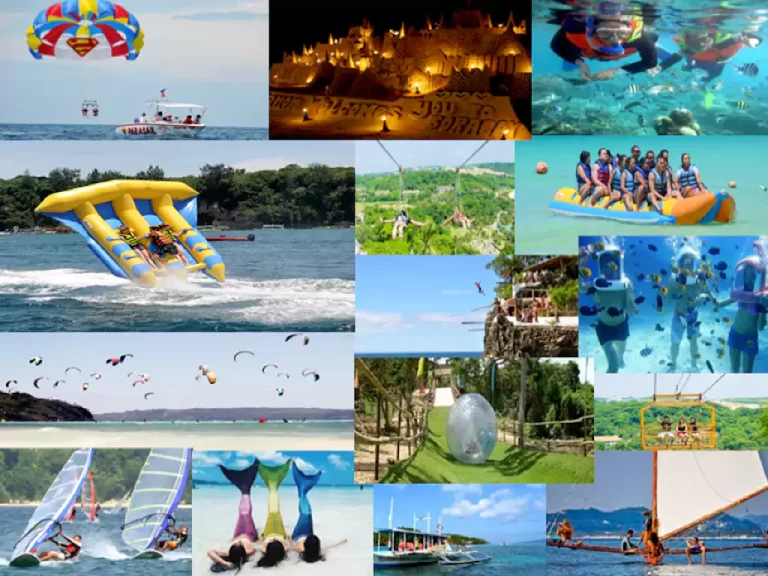 Water activities in Boracay