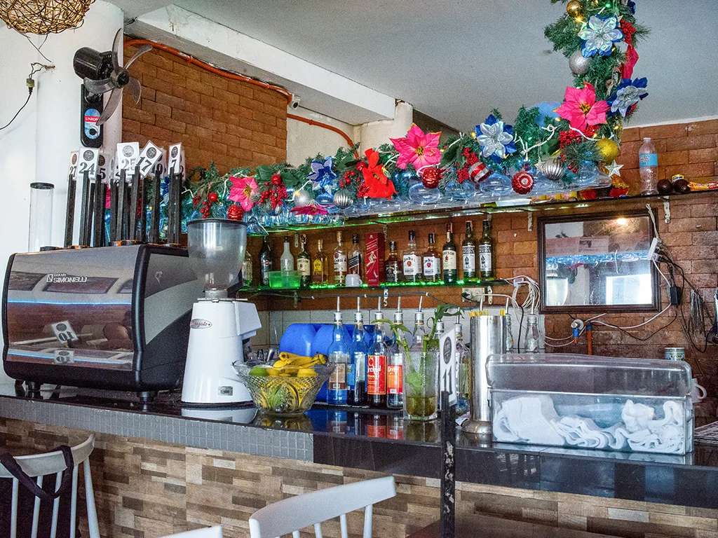 Coffee and drinks counter at Boracay Peninsula